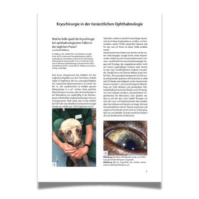 Kryochirurgie in der tierärztlichen Ophthalmologie